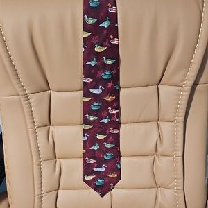 Tango 100% Silk Vintage Americana Duck Decoy Tie